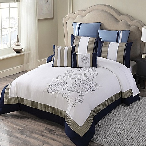 Black queen size comforter set