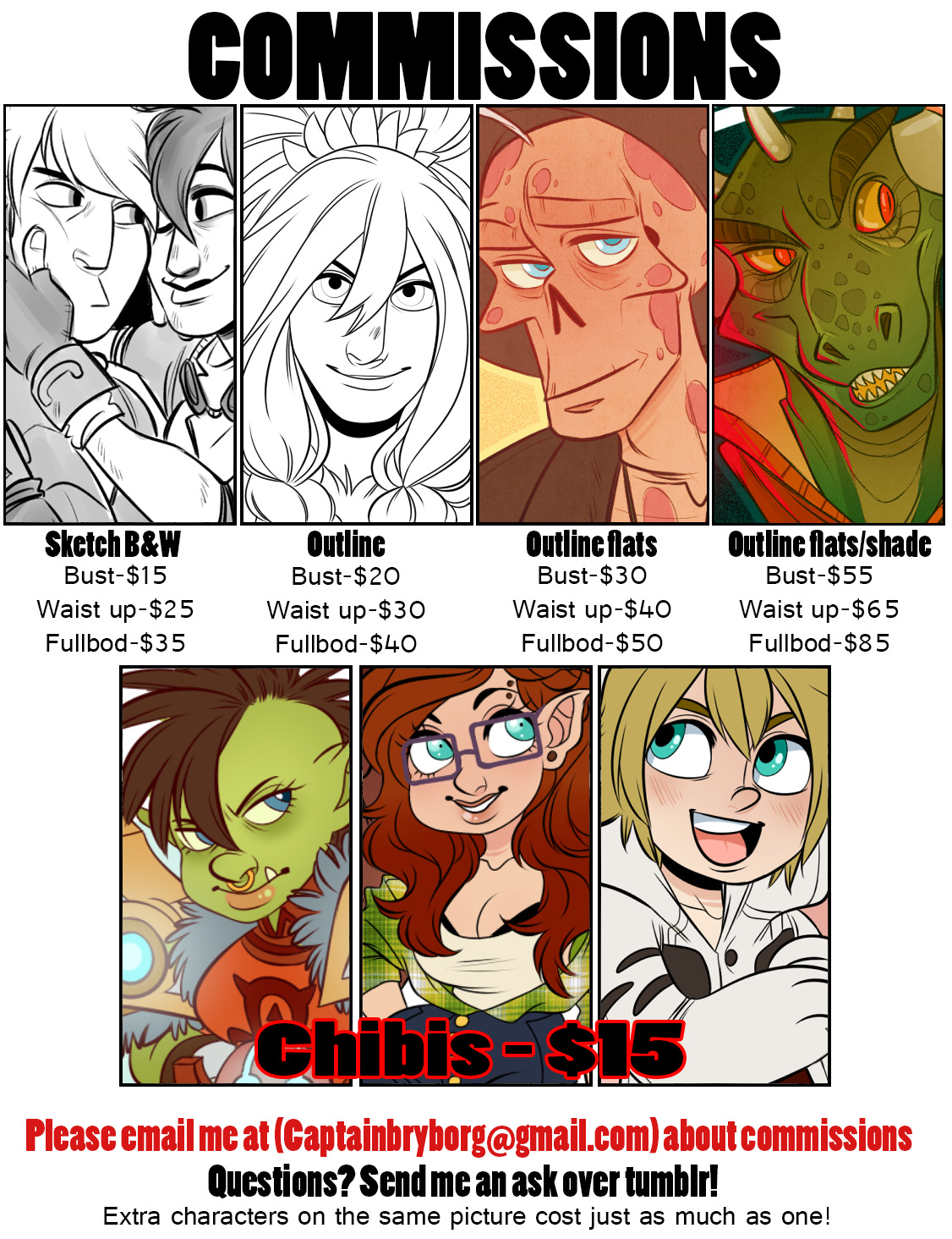 bryborg:  bryborg:  Email/Paypal: Captainbryborg@gmail.com Make sure to include-Sketch