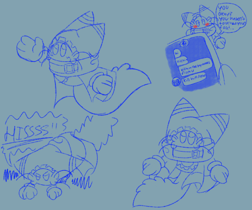 A Collection Of Magolor Doodles!! Featuring 2 Normal Ones, A Kity, And Erm Something My Friend Wanted