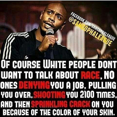 @Regrann from @rollinstone1980  -  #AllFacts #davechappelle #whitepeoplebelike #wakeup #openyourmind