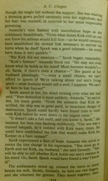 thefuzzyaya: drmbenga: //Apparently even Spock’s parents just assumed Spirk.  It’s kinda cute that S
