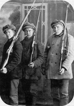 greatwar-1914:Red Guards, Finnish Civil War, 1918. At their strongest point in mid-March 1918 the Fi