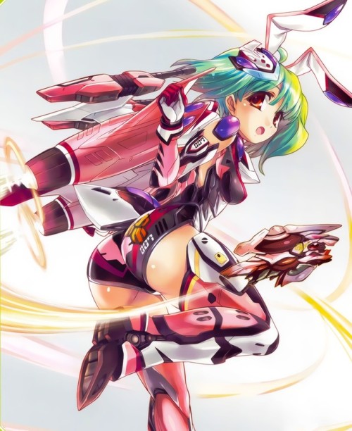 skull001:xatanas:Sheryl &amp; Ranka cosplaying as Valkyriesfor science. =)VF-0S Phoenix, YF-29 Duran