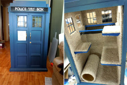 foodffs:  Doctor Who TARDIS Cat Fort [Pics]