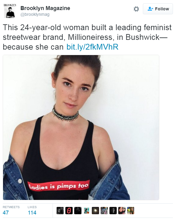 bluelelie: brithwyr:  feminismandmedia:  hustleinatrap: This girl is just profiting