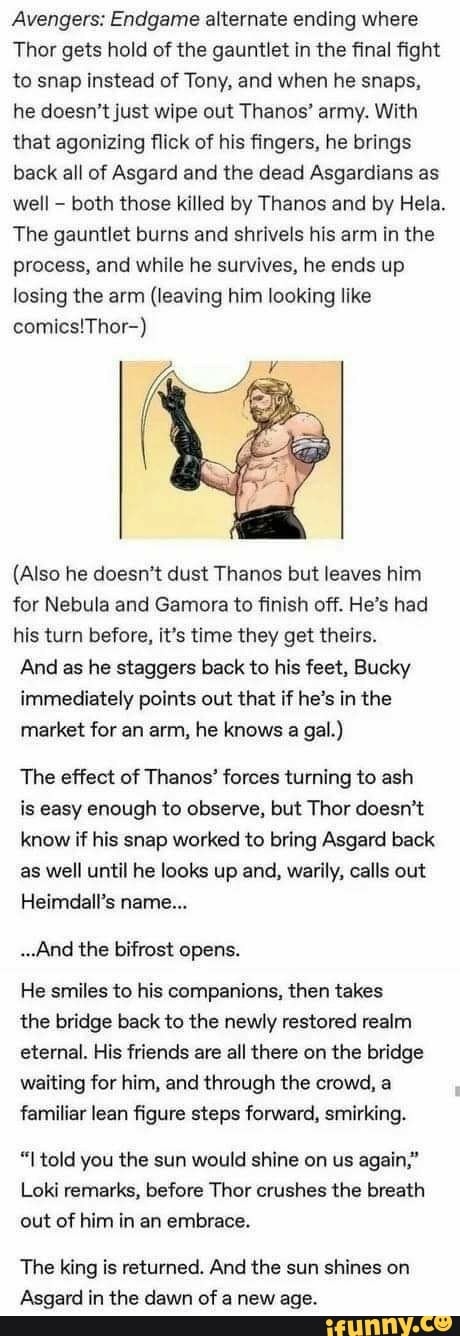 Thus Would 3000 Be A Better Ending