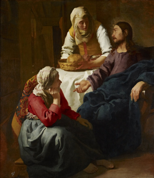 Christ in the House of Martha and Mary, Vermeer, ca. 1654-56