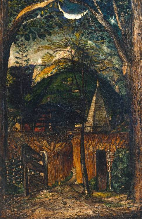 samuel palmer a hilly scene