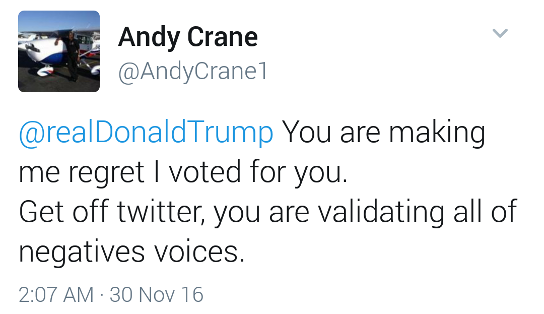 amuzed1:  trumpgrets: (there are A LOT a tweets like these from les deplorables miserables…