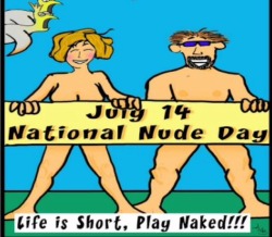 krazykinkykitty4u:  In honor of National Nude Day😈 Everyone get in your birthday suits😹 