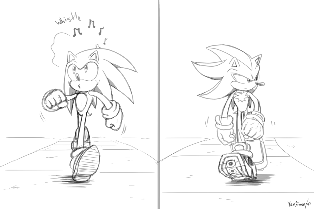 Sonic Speed Sketch - Fan Art & Comics - Sonic Stadium