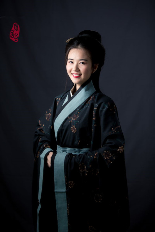 Chinese hanfu, quju, by 怀谷居