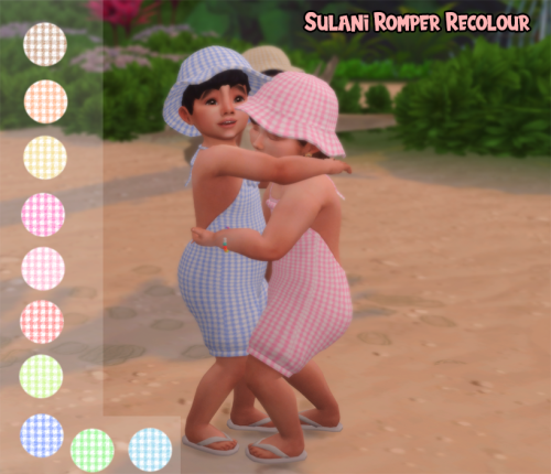 littletodds: Sulani Romper Recolour (Requires Sulani!) and Matching Hats (Base Game)Romper Mediafire