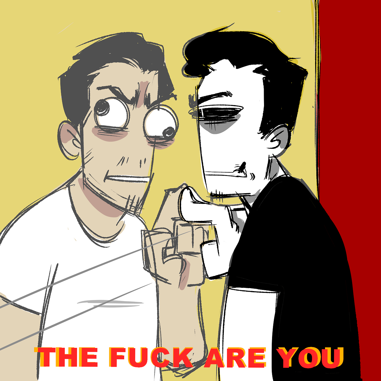 monochromemedic:Everytime Mark sees an image of himself he doesn’t recognizeHAW