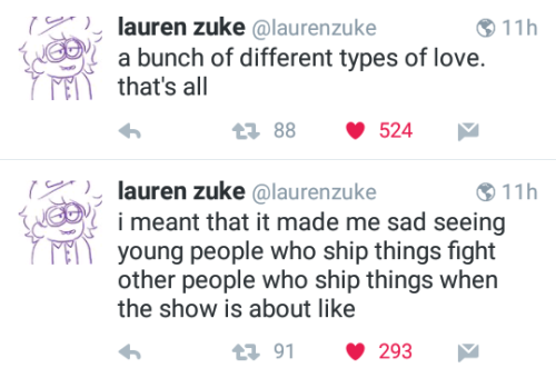 angrypie:  This is probably why neither amedot nor lapidot will be canon. The writers of Steven universe care about the fans and they know that making one ship canon and not the other will cause the Fandom to just split apart. They don’t want us to