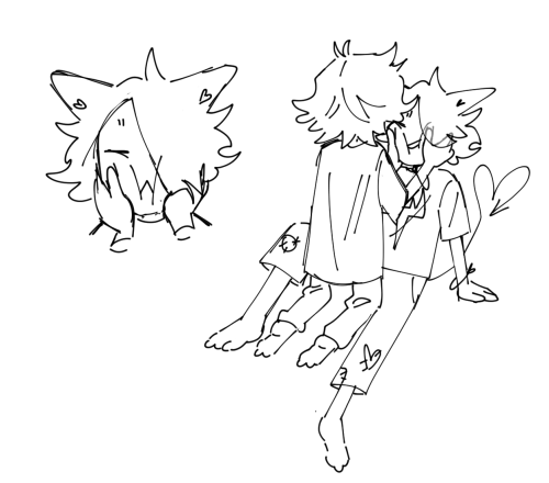 catboyist: please notice the friendship bracelets on the second drawing thank u..