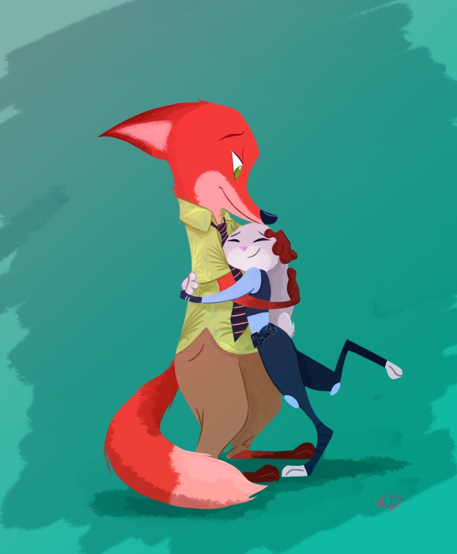 katielynndoodles:Ok it’s official. Disney has me shipping a fox and a rabbit, and