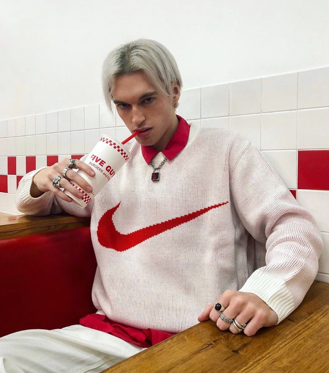 nike supreme swoosh sweater