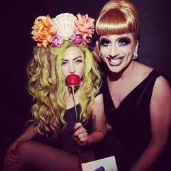 gagaroyale:  Gaga with Bianca Del Rio at