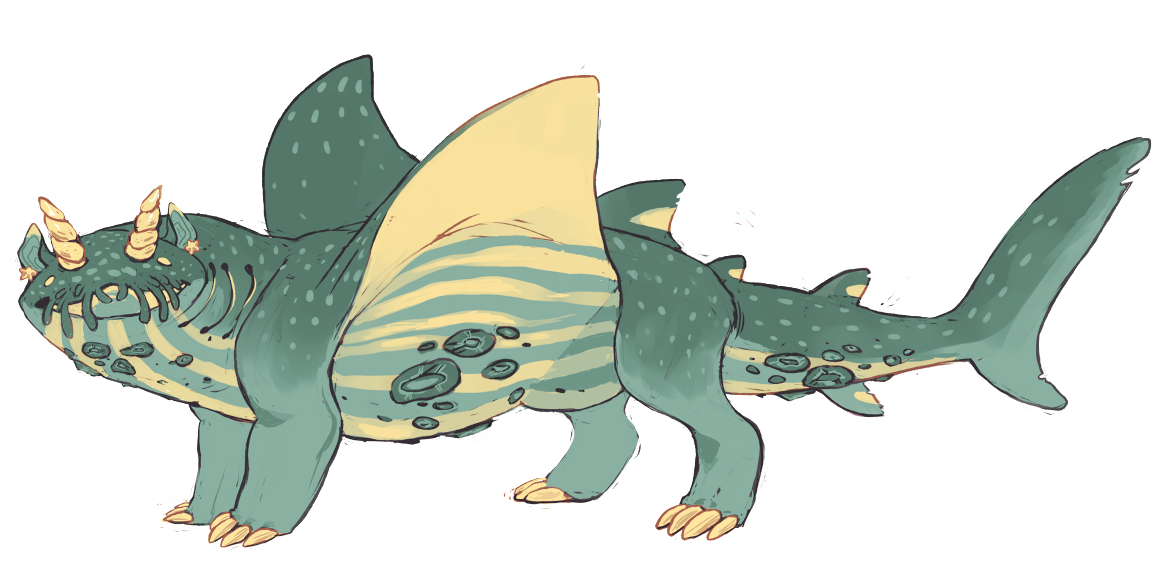 vieking:  and here all the whale shark dragons are together! 