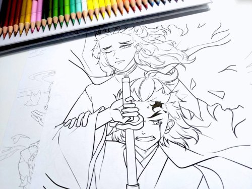 Feast your eyes on this next coloring page by ⊱ » yitsuin« ⊰! What better way to relax t