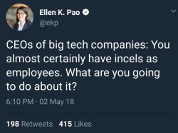 ms-demeanor:  megapope: this tweet goes from surreal to hilarious when you realize that she was the CEO of Reddit Casual reminder that while she was CEO at Reddit she created a salary negotiation policy that evened the playing field for women employed