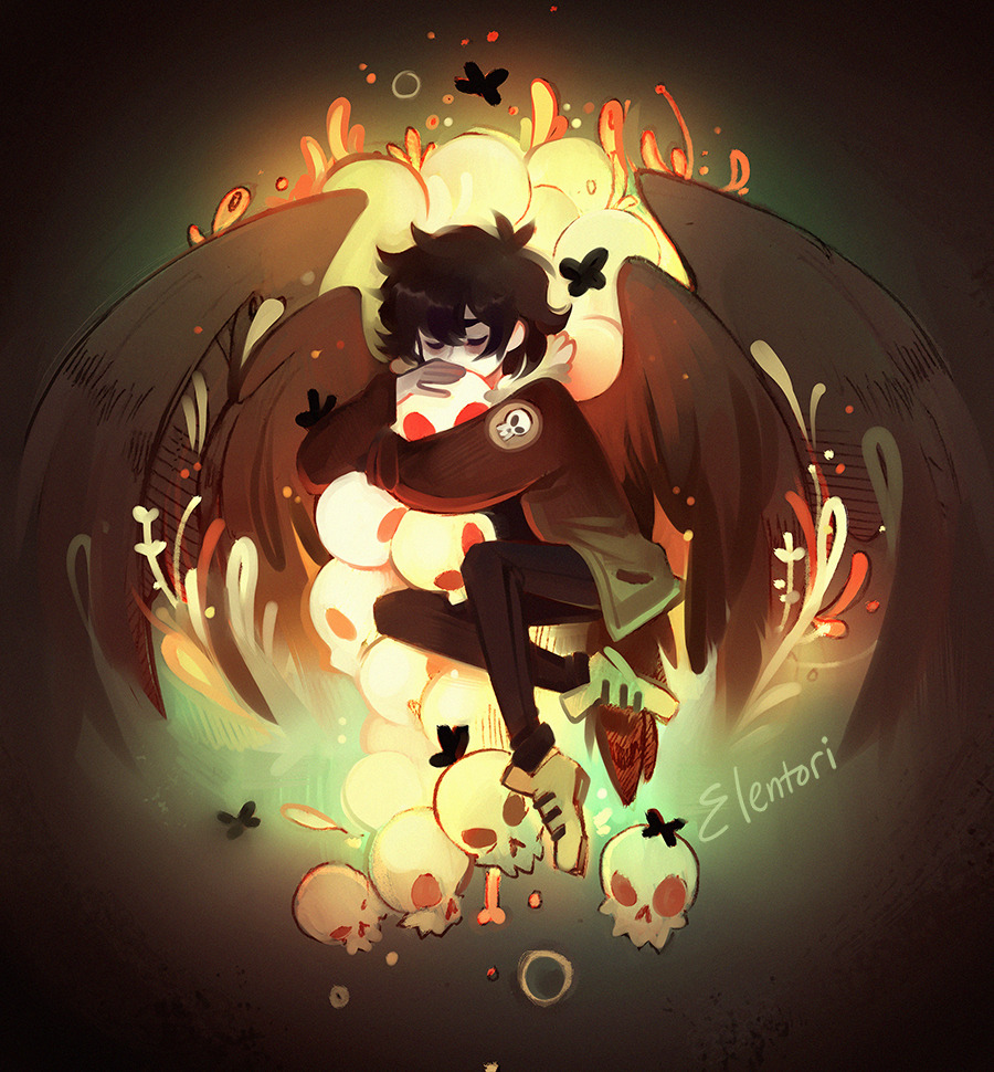 elentori-art:   🖤💀 x