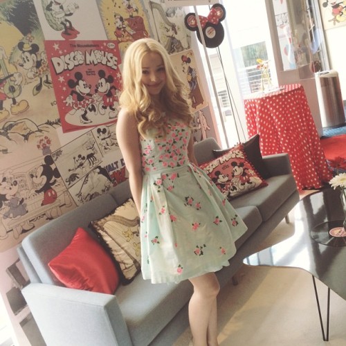 disneystyle: @dovecameron in the #MinnieStyle Lounge! #RDMA