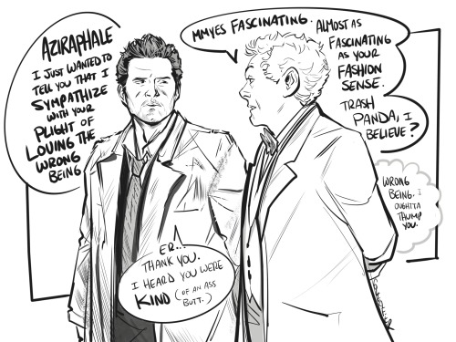 Castiel Has No Filter And Aziraphale Chooses Violence.