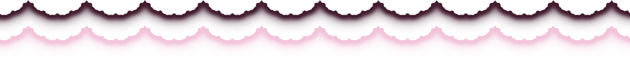 gradient magenta border in the shape of the outline of lace