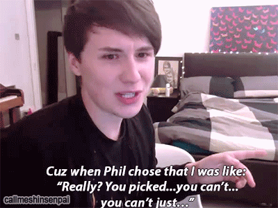 callmeshinsenpai: much flustered, very sputtering, all caused by Phil