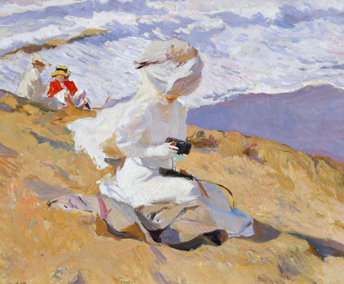 a-hulder:”Capturing the Moment” - 1906“Strolling along the Seashore” - 1909b