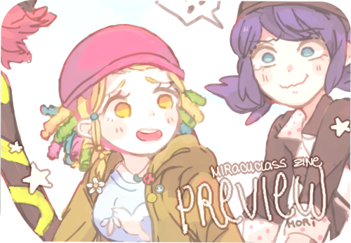hello ive been quiet all this time but here is a preview for my @miracuclasszine piece!! //coug
