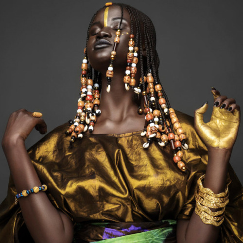 divinebeauties: Khoudia Diop by Joey Rosado for ’NYENYO’ Campaign