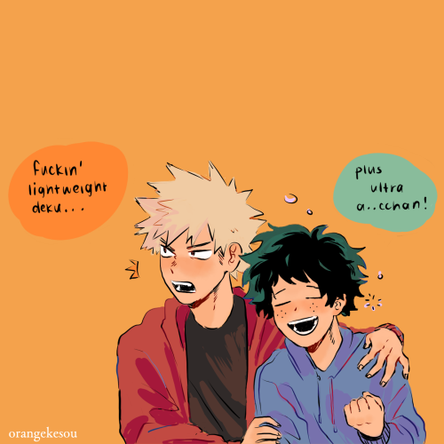 orangekesou:who loves taking care of drunk izuku and why is it katsuki?orlightweight izuku and heavy