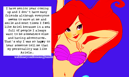 waltdisneyconfessions:  &ldquo;I have senior year coming up and I don’t have
