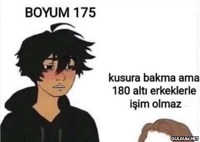 BOYUM 175 kusura bakma ama...