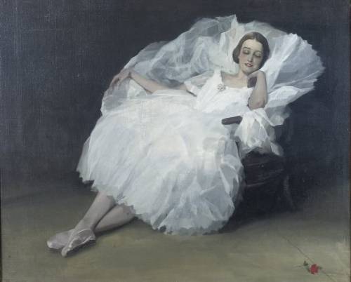 Sylphide (Vera Savina) (1927). Sir Herbert James Gunn, R.A. (Scottish, 1893-1964). Oil on canvas.Ver