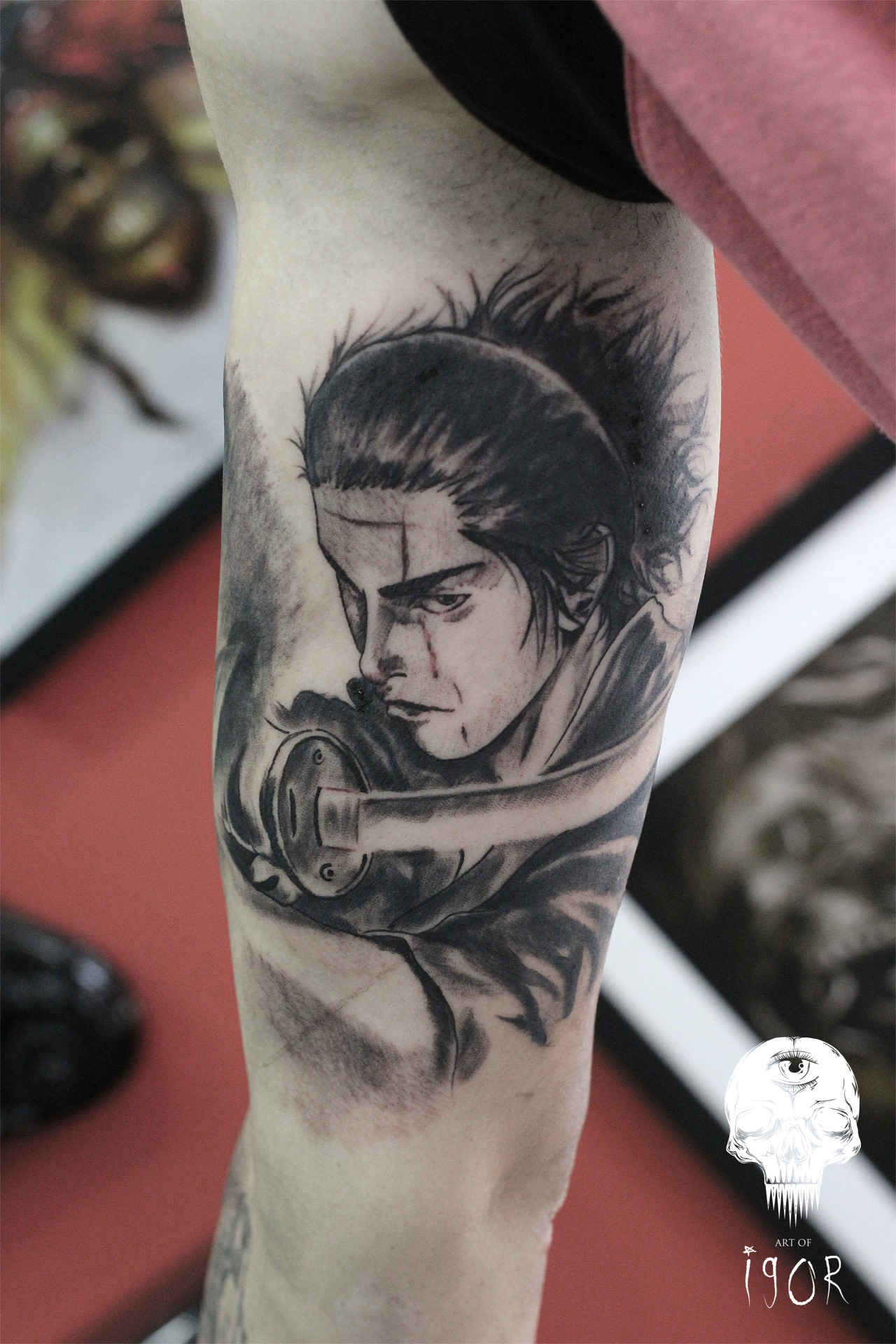 Vagabond Manga by Inoue Takehiko Awesome tattoo by IGAllynGrima at Pride  and Envy OrlandoFL  rtattoo