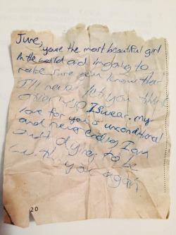 thingsmyxxxsaid:  “June,  you’re the most beautiful girl in the world and I’m going to make sure you know that. I’ll never let you think otherwise I swear. my love for you is unconditional and never ending. I am just dying to be with you again”