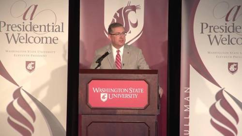 Welcome our 11th President Kirk Schulz! #WSU #GoCougs (at Washington State University)