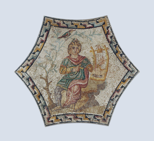 greekromangods:Mosaic: Orpheus3rd century ADStone, glassMuseum of Fine Arts** My Other Blogs &am