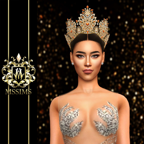 MOUAWAD “FLAME OF PASSION” MISS UNIVERSE THAILAND 2021 CROWN FOR THE SIMS 4 ACCESS TO EX