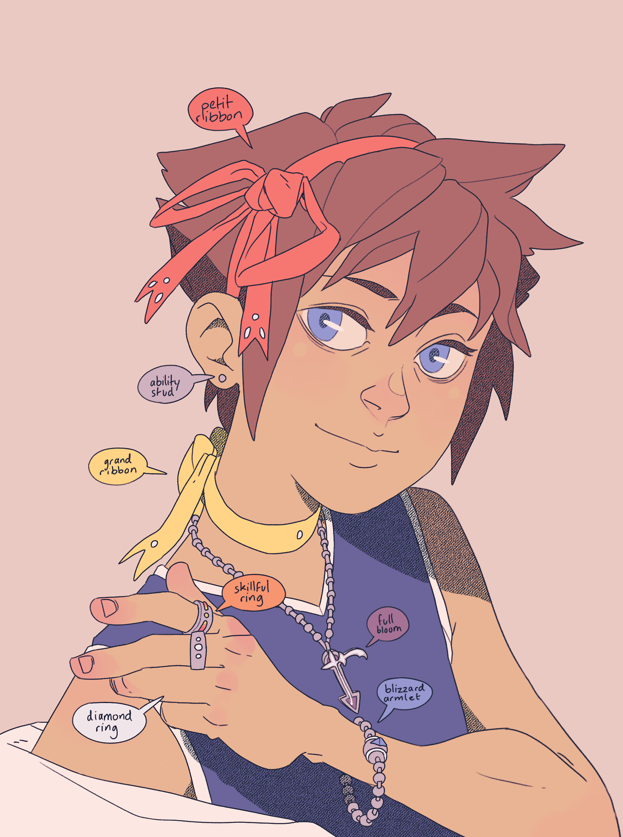 sorathesweetsprince:  sekajiku:  you cant tell me sora doesnt secretly love all those