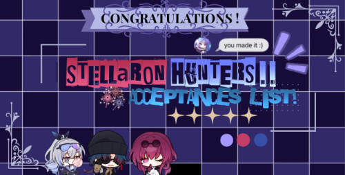 Its The Announcement Weve All Been Waiting For ACCEPTANCES ! Thank You All For The Overwhelming Support