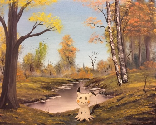 happylittletreeckos: Alola AutumnOil on Canvas. This one was based off The Joy of Painting episode&n