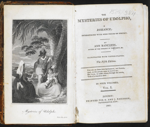 Read a new essay on Ann Radcliffe (1764–1823)  and her gothic novel The Mysteries of Udolpho (1794):