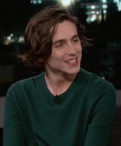 timotheetea:  Timmy on Jimmy Kimmel live