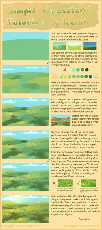 drawingden:Simple Grassland Tutorial + brush settings by PeachyKat