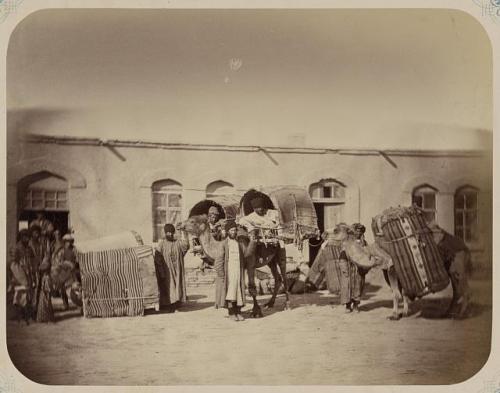 Bukharan Jews arriving from Bukhara to Kazalinsk in Syr Darya oblast, currently in Kazakhstan.